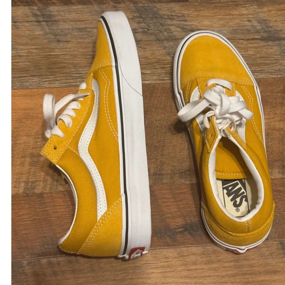 Vans Old Skool Color‎ Theory Golden Yellow Suede Men 5 Women 6.5 New